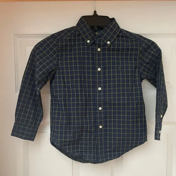 Ralph Lauren button up polo long sleeve dress shirt Boys size 4T
