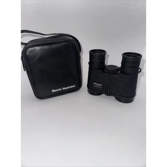 Sports Illustrated 4 X 30 Tele-Power Lens Binoculars With Leather Case Vintage