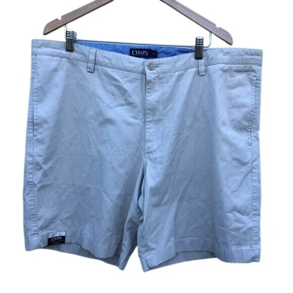 Chaps Men's‎ Flat Front Shorts Size 42 Beige Casual
