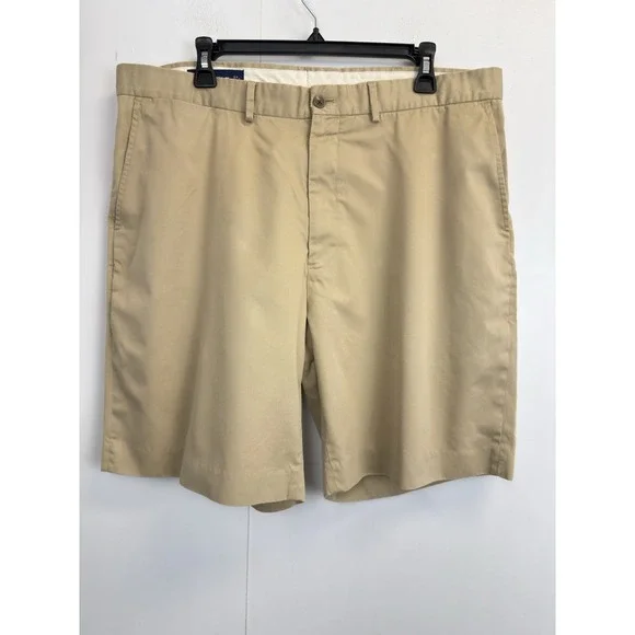 Polo‎ Golf Ralph Lauren Shorts Mens 38 Chino Khaki Flat Front Cotton Blend 9