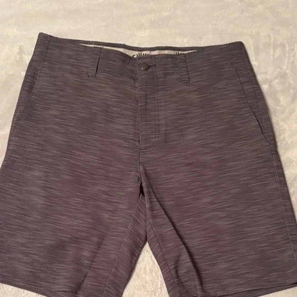 NWT‎ Callaway Men's Gray Patterned Flat Front Shorts