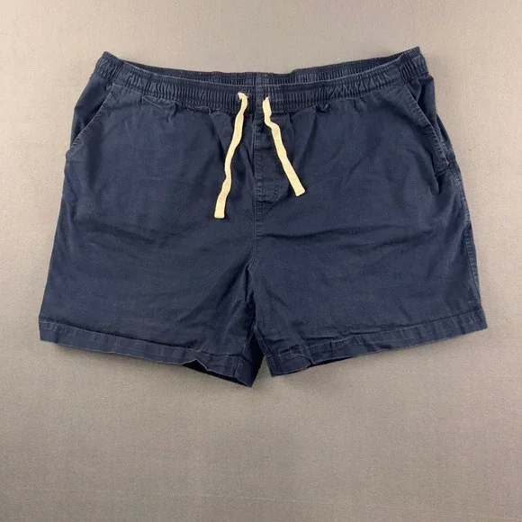Chubbies Originals Mens Navy Blue Stretch Shorts 5.5 Inseam XXL Elastic Waist