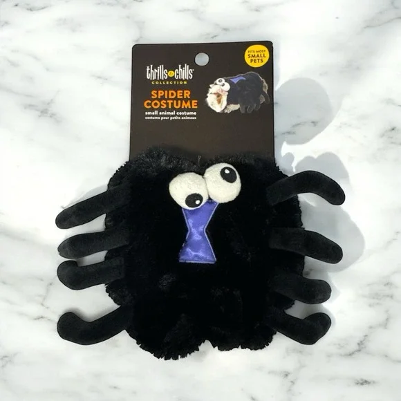 Small Animal Costume Thrills & Chills‎ Pumpkin Guinea Pig Plush SPIDER Halloween