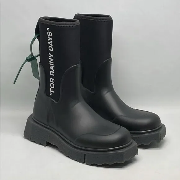 Off-White Sponge Rubber Rain Boots size 38