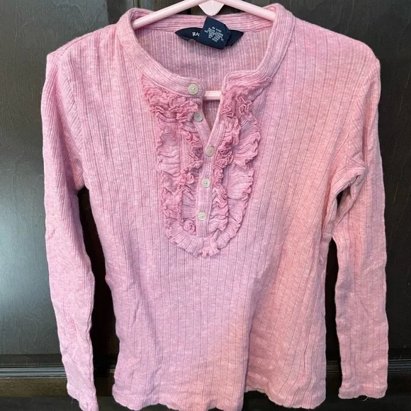Ralph Lauren beautiful frilly and feminine long sleeve top 💖