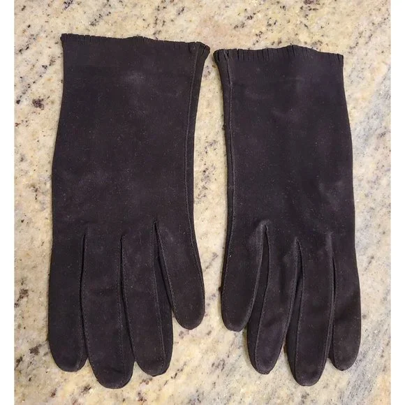 Vintage Size M 7 Brown Suede Leather 8.5