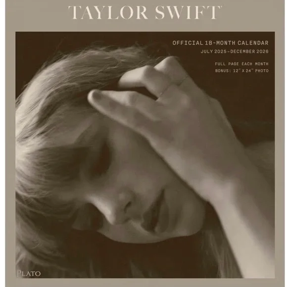 Taylor Swift Official 18 month Calendar with BONUS Photo NWT