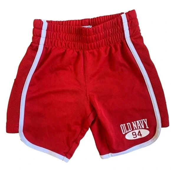 Old Navy Red & White Sports Shorts