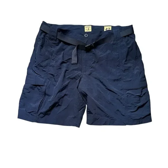 Red Head Cargo Shorts Mens 42 Blue Belted Nylon Pockets Outdoor EUC