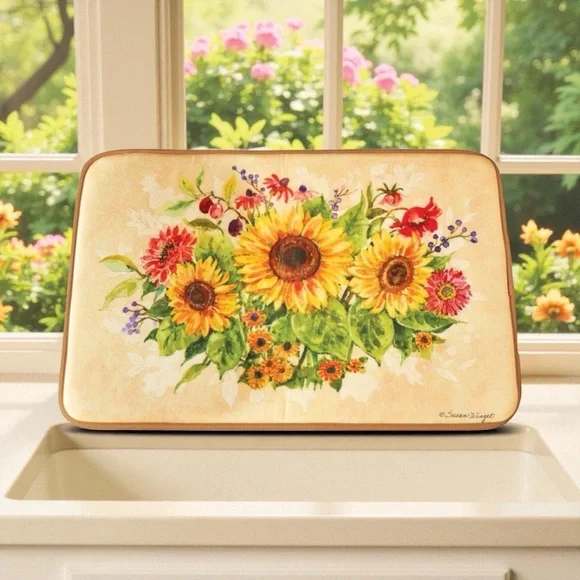 Bed Bath Beyond Sunflower Arrangement Cushioned Bath Mat Art By Susan Winget