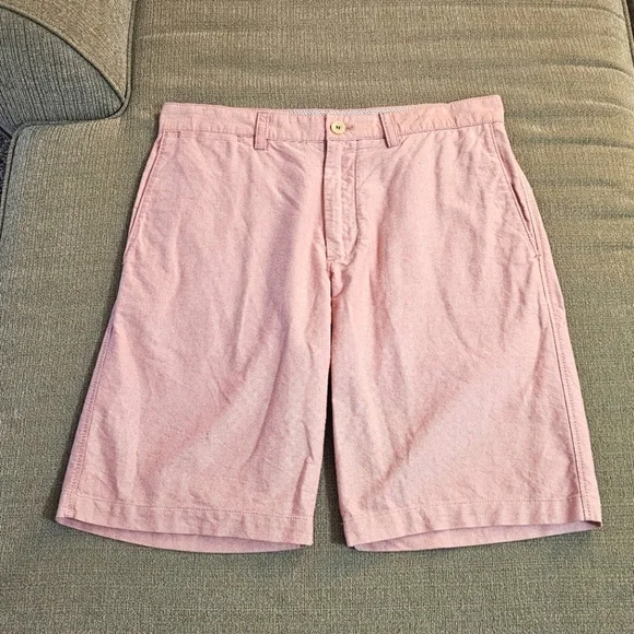 Banana Republic Original Oxford Light Pastel Pink Casual Shorts Size 32