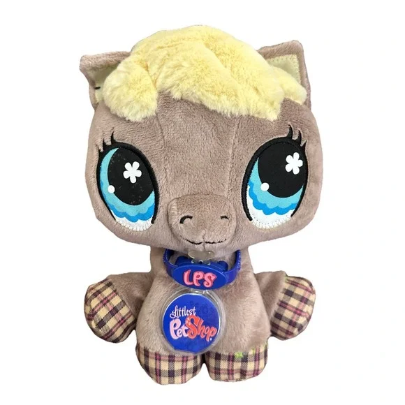 Littlest Pet Shop VIP Horse Plush Toy- NWT/Sealed Unused Code 2007 Release, RARE