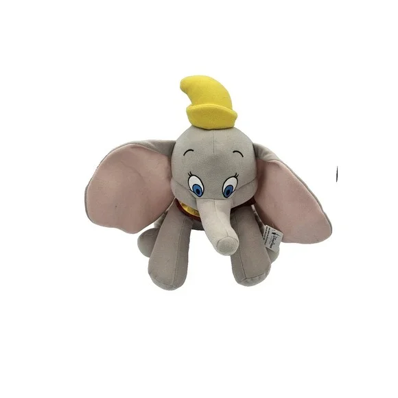Disney Parks Dumbo Plush Stuffed Animal Elephant Yellow Hat Red Collar‎ 18