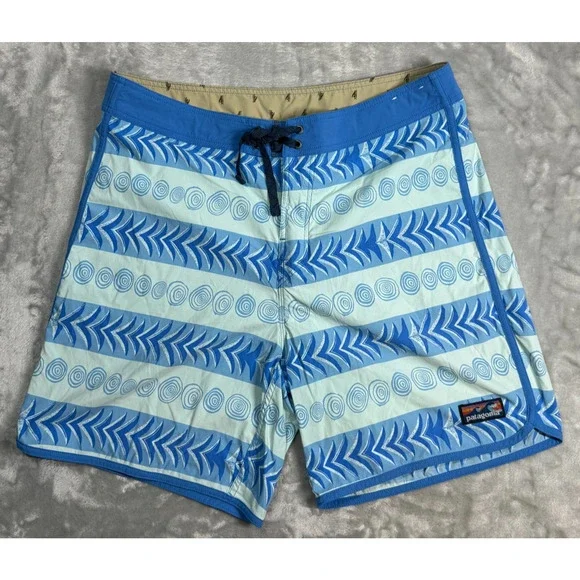 Patagonia Men's Scallop Wavefarer Boardshort Size 36 Stretch QuickDry Outdoor 9