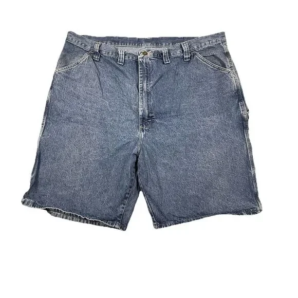 Vintage Wrangler Shorts Men 44 Carpenter Dungaree Jorts Baggy Skate Y2K *‎