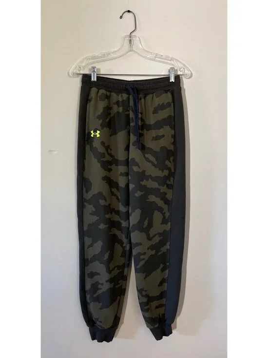 Under Armour Boys XLarge Camouflage Camo Sweatpants Drawstring Joggers