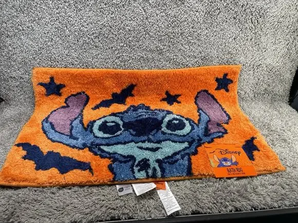 Disney Bath Rug Mat Stitch Halloween 21in×31in Multicolor Decor New With Tags