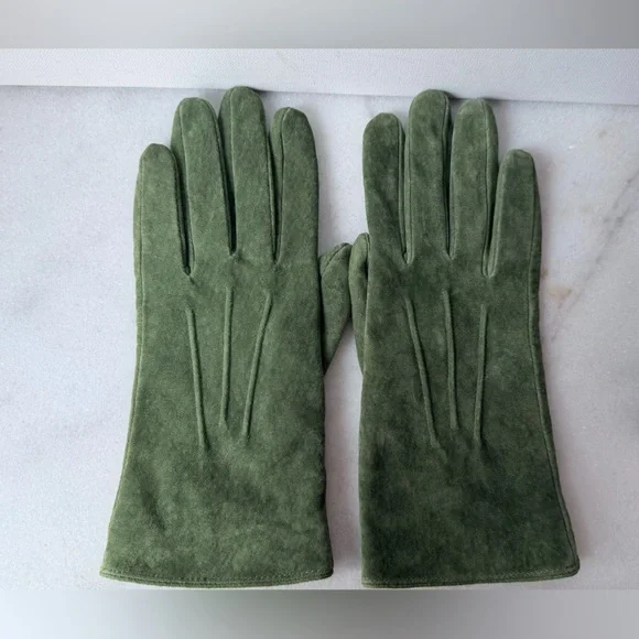 Merona Green Suede Gloves