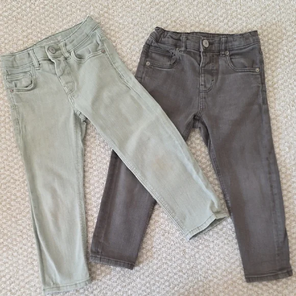 Zara Jeans Bundle Gray+Green