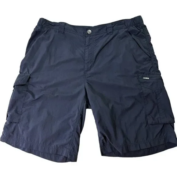 Columbia Men's Vintage Omni-Shade‎ Sun Protection Shorts SZ 40 Navy Blue