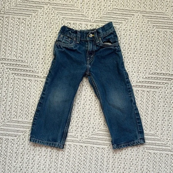 Levi's Blue Classic Straight Leg Jeans. Vintage