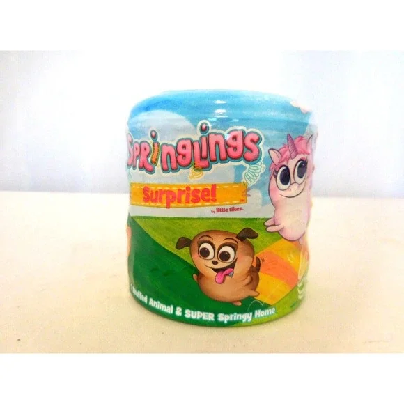 Little Tikes Springlings Surprise Series 1 Plush Animal + Super Home Toy Silver