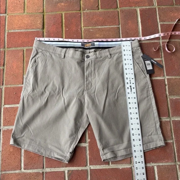 NWT Johnny Bigg Men's Sz 44 Brindle Tan Stretch Shorts