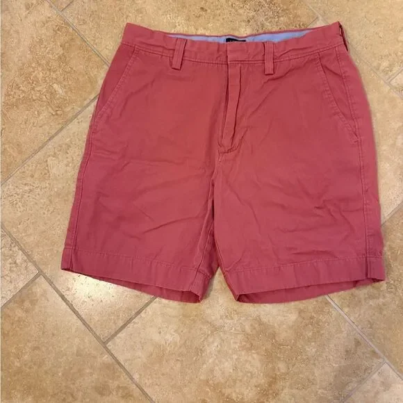 J. Crew Men's 28W Cotton Chino Shorts in Dusty Rose