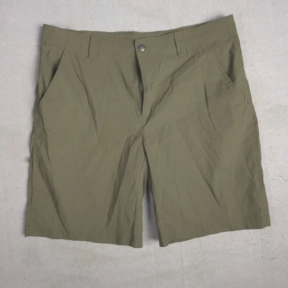 Columbia Omni Shield Mens Olive Green Hiking Outdoor Shorts Size‎ 38x10