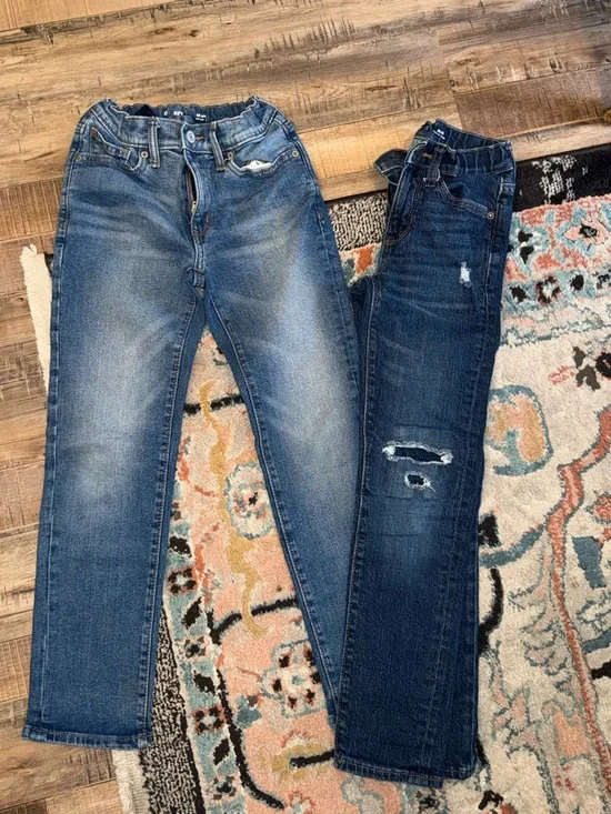 Old Navy Skinny and Slim Boys Dark Wash Casual Jeans Size 8