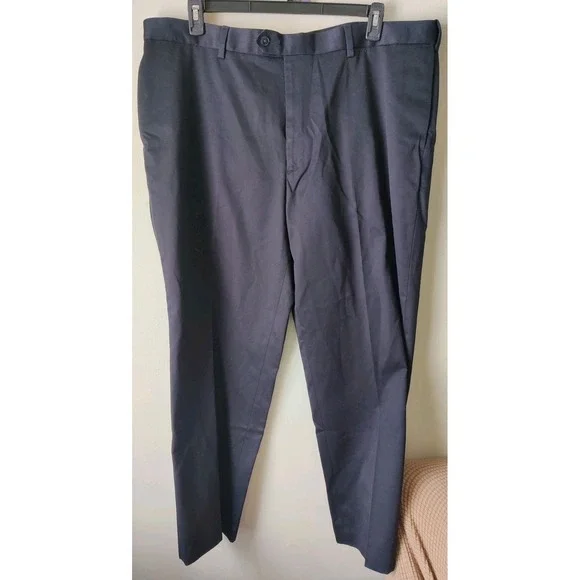 Perry Ellis Portfolio Men's 42 X 30 Pants Flat Front‎ Wrinkle Free Cotton NWT