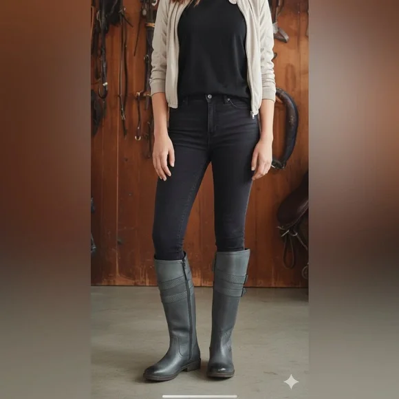 ROAN by Bed Stu Date Grey Napa Riding Women’s Boots Size 8.5 NWT