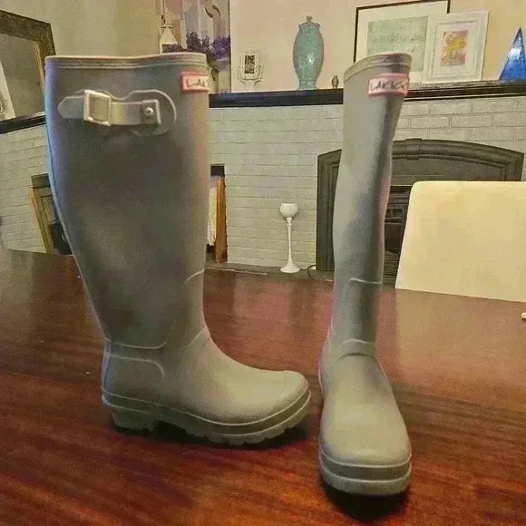 Laicigo Womens Rain Boots Gray Size 6