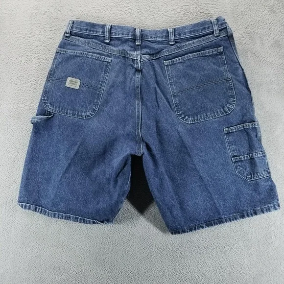 Wrangler Shorts Mens 38 Blue Denim Carpenter 9