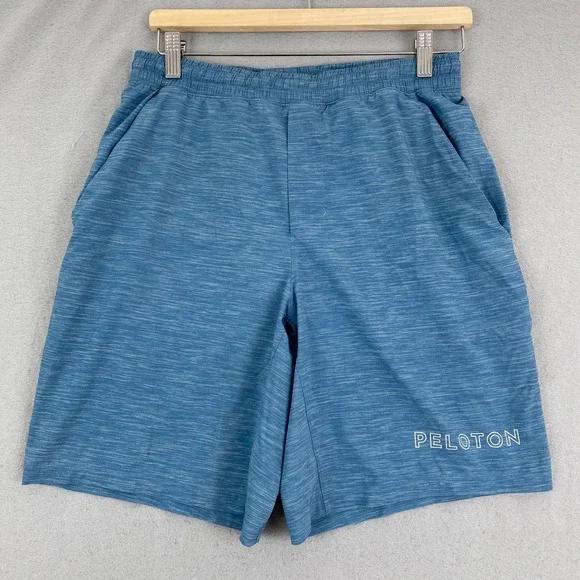 Lululemon Peloton Pace Breaker Shorts Mens M blue heather Athletic Workout 8.5