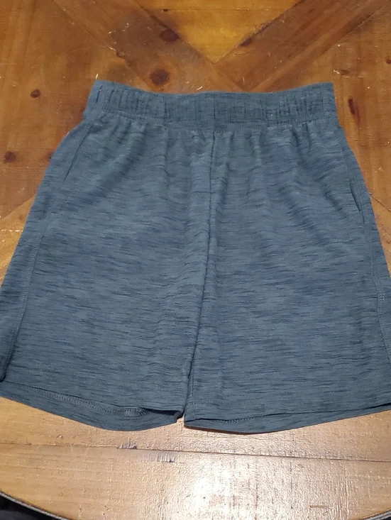 Old Navy Boys Heathered Dark Teal Pull-On Shorts