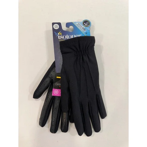 Isotoner smartDRI smartTouch Gloves Women S/M Black Thinsulate‎