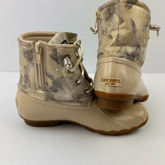 Sperry Women's Tan Duck Boots Size 5