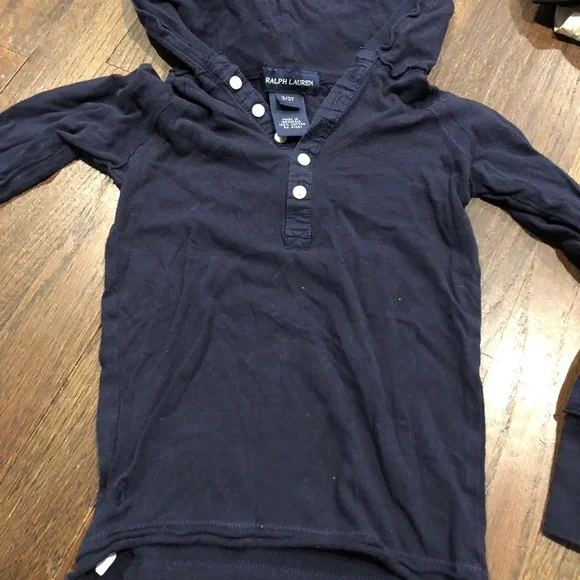Ralph Lauren size 3t long sleeve top with hood