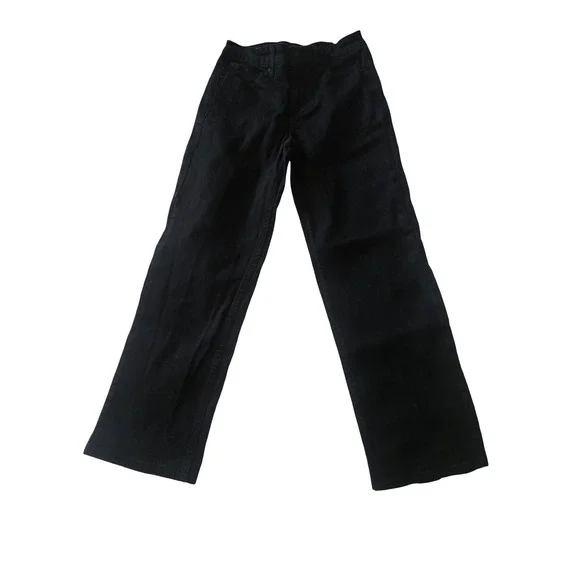 RSQ Straight Leg Black Jeans Boys Size 12 Cotton Blend Stretch Denim