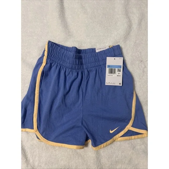 Girls Nike Dri-Fit Running Shorts Blue Medium NWT $38‎