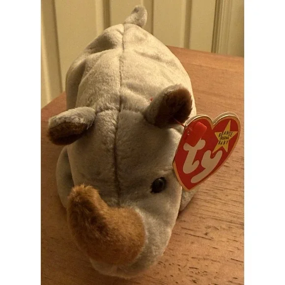 Spike Rhino Ty The Beanie‎ Babies Collection DOB August 13, 1996 Retired NWT