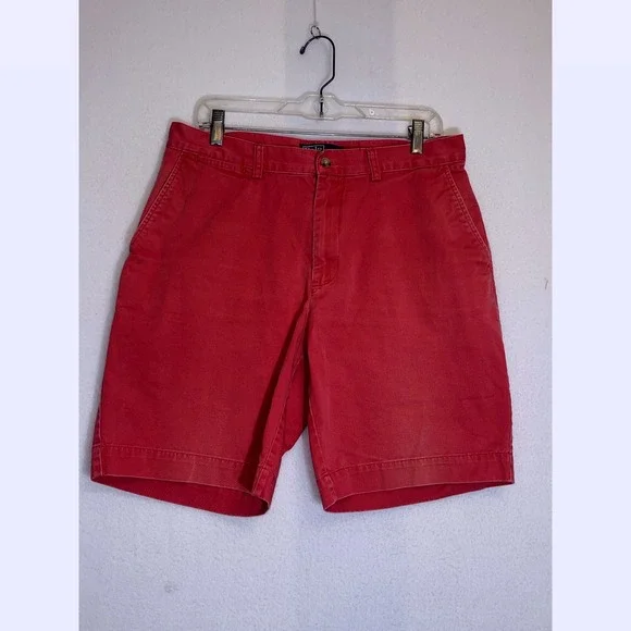Polo Ralph Lauren Men‎ Red Cotton Casual Shorts Size 33