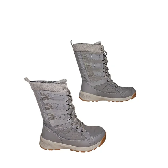 Columbia Meadows Omni Heat Waterproof‎ Snow Boots Gray Women's 8 NEW