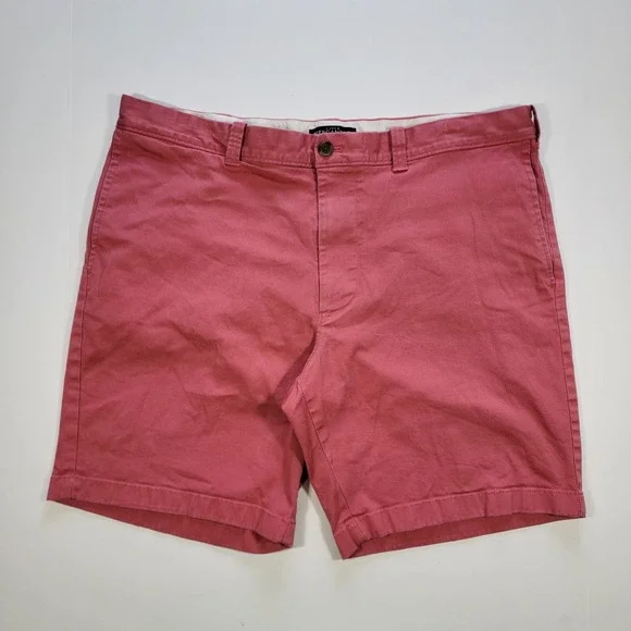 J.Crew MERCANTILE FLEX Men's Chino Shorts Coral Pink Cotton Blend Size 38 / 8.5