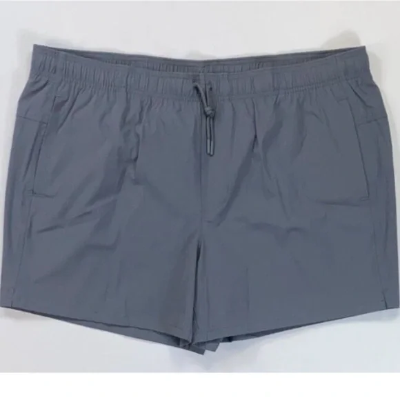 NWT‎ VRST Men's Athletic Shorts in Gray drawstring zip pocket lined 2X new