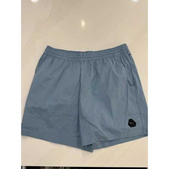 PUMA Rudagon Woven Shorts Mens Blue Casual‎ Athletic Bottoms large