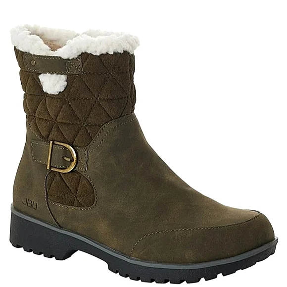 New w/Box JBU by JAMBU Women's Gabriella Water Resistant Moto Boot Size 12