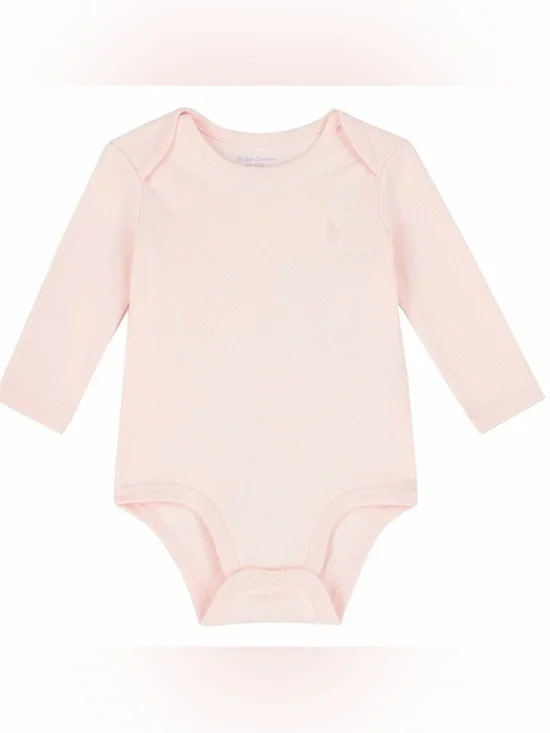 Ralph Lauren Baby Girls Soft Pink Bodysuit 3-6 Months