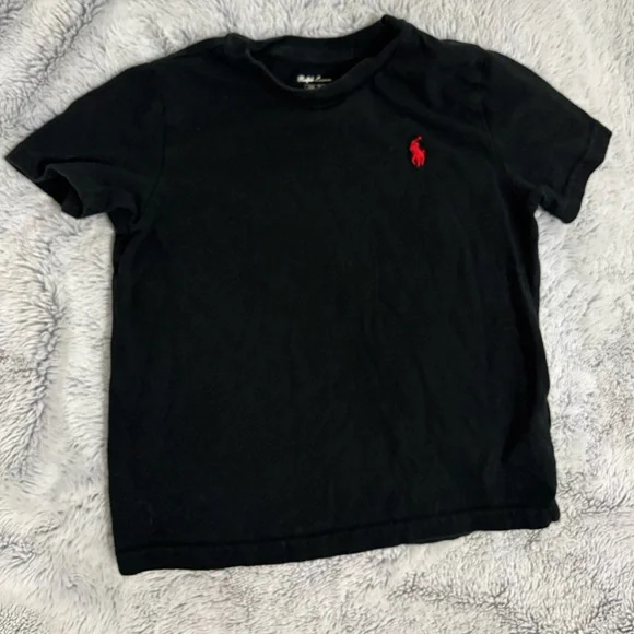 Ralph Lauren Kids Black T-Shirt, 24 mos